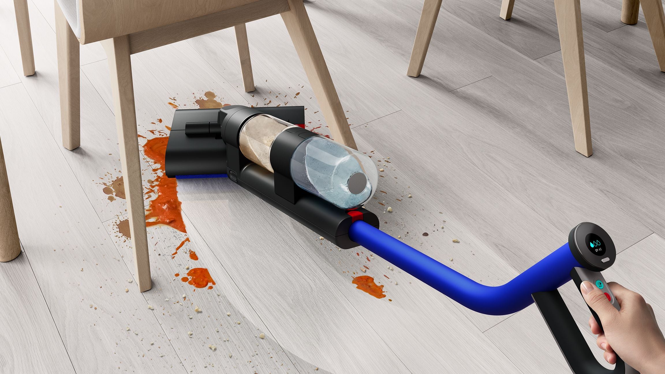 Dyson WashG1™ wet cleaner (Matte Black/Ultra Blue)